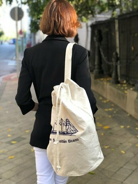 Mochila petate color crudo Juan Sebastián de Elcano