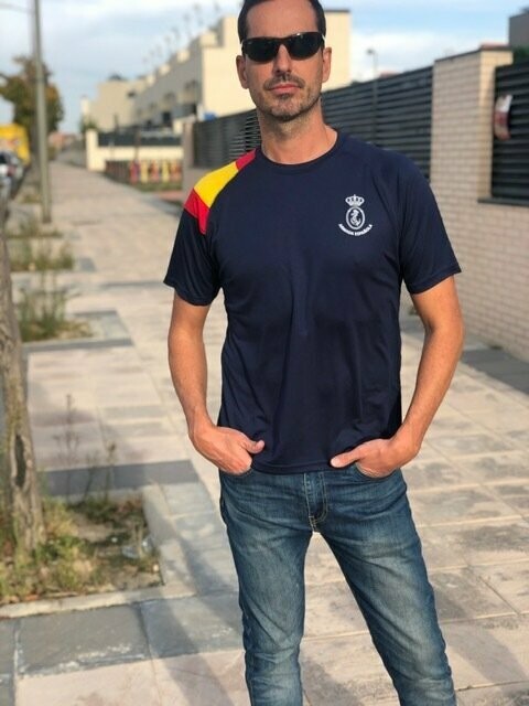 Camiseta técnica Armada Española color azul marino