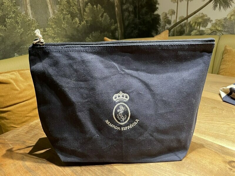 Bolso accesorio de algodón Armada Española tamaño grande color azul