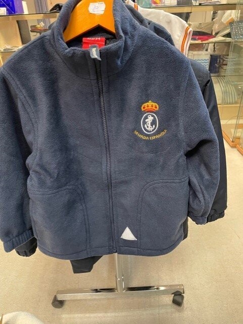 Forro polar niño bordado Armada