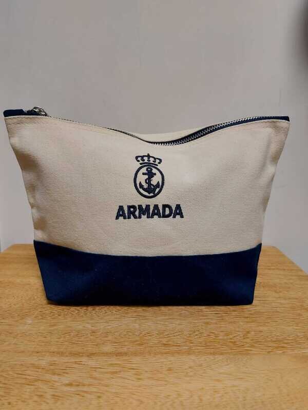 Bolso accesorio de algodón Armada tamaño mediano
