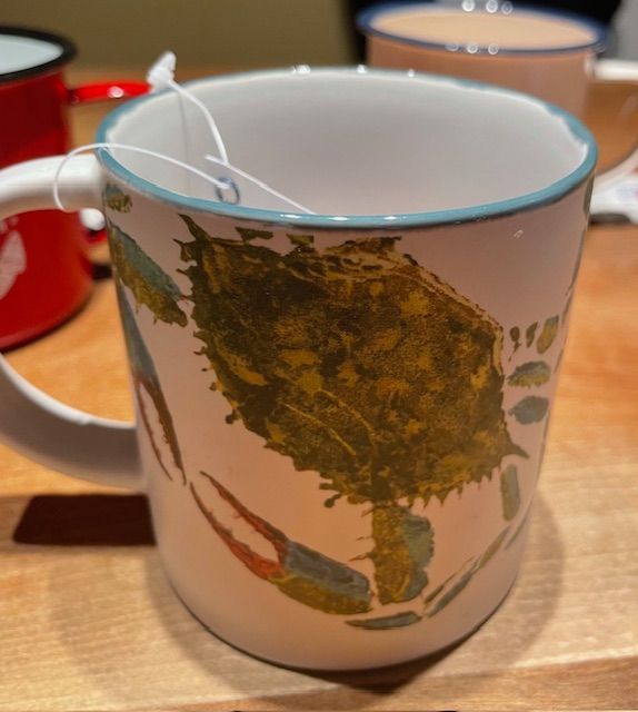 Taza de cerámica cangrejo