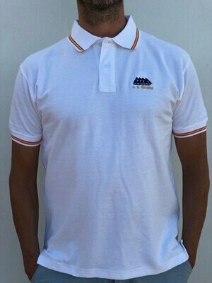 Polo Hombre Juan Sebastián Elcano blanco