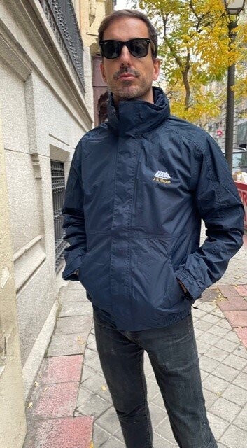 Chaqueta hombre tallaje normal con forro Juan Sebastián Elcano azul marino, (valido para mujer).