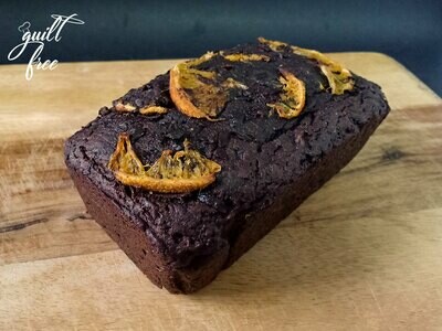 Whole Wheat Dark Chocolate Orange Loaf Cake (Eggless)