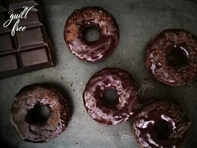 Dark Chocolate Donuts (Eggless, Gluten-Free)