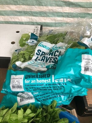 Spinach per 200grms bag