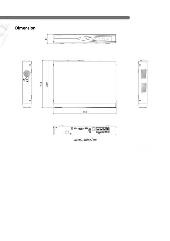 8CH 4k/8MP NVR