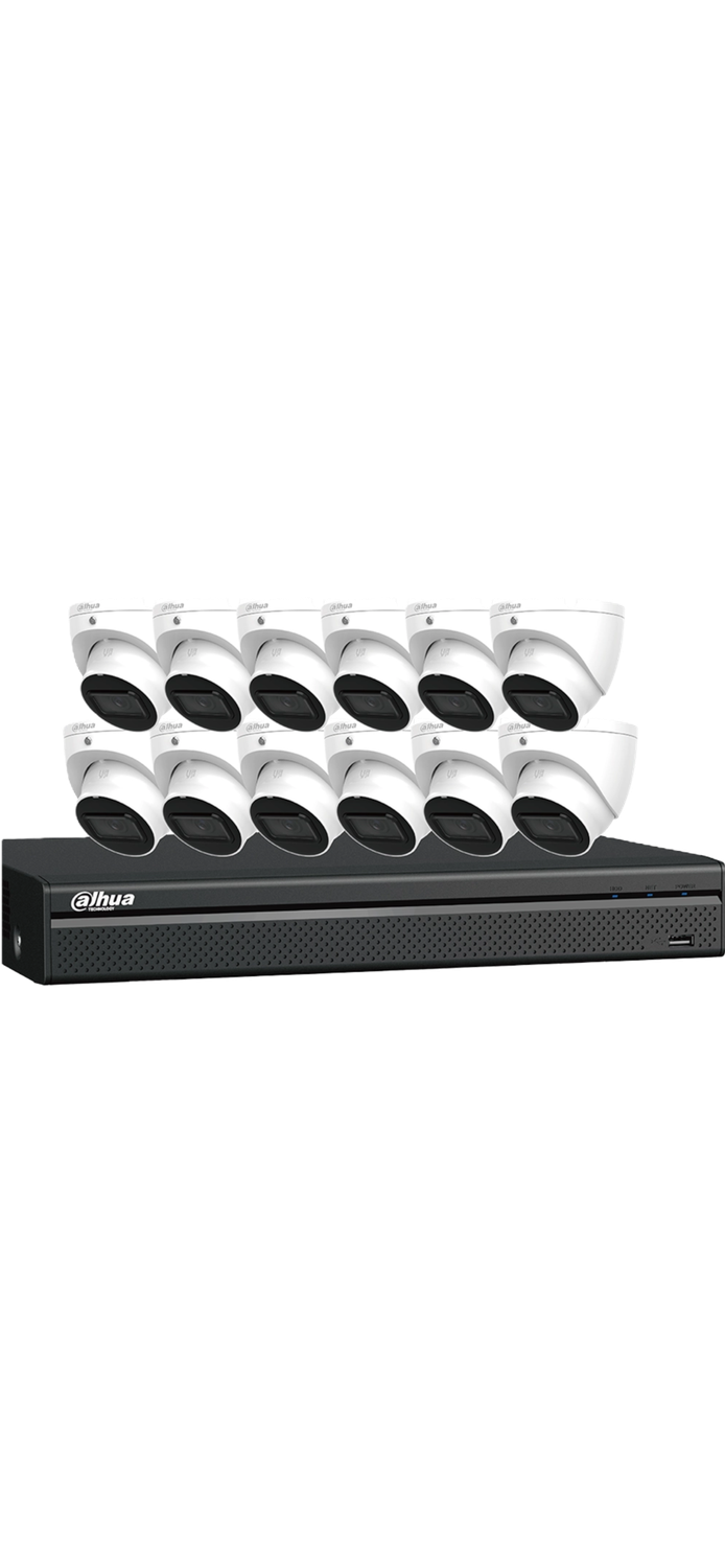12-Ch 2k/4MP Security System