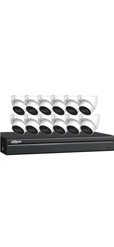 12-Ch 2k/4MP Security System