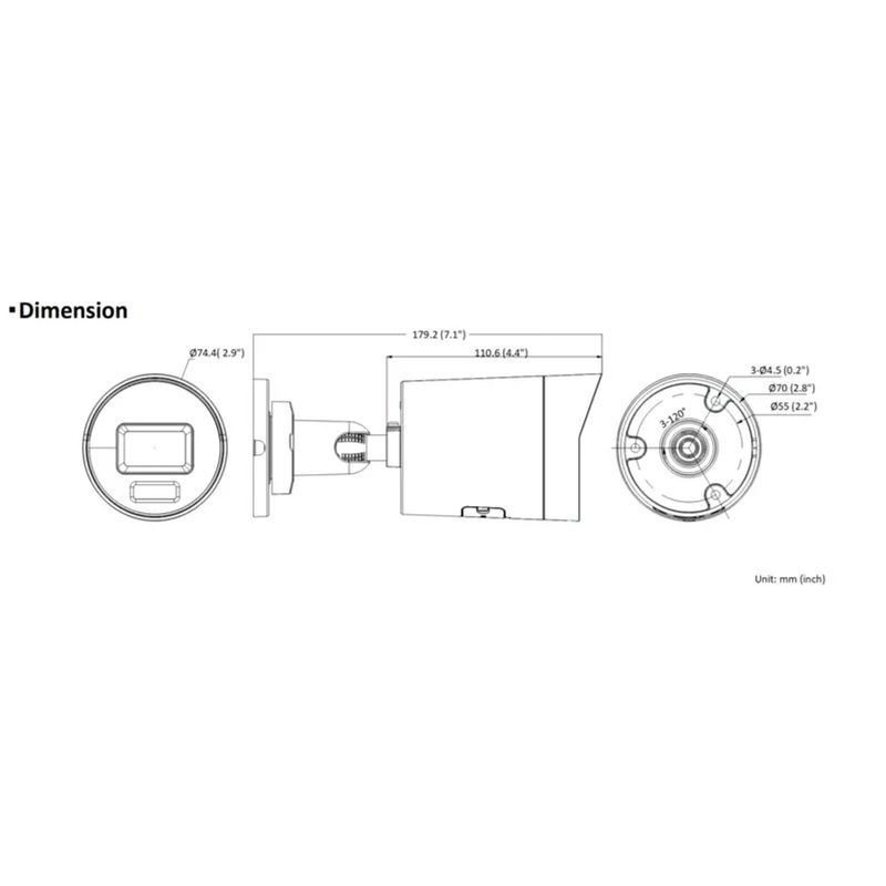 2k/4MP Active Deterrence Color 24/7 Bullet IP/Network Camera
