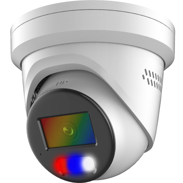 4k/8MP Color 24/7 Active Deterrence Turret IP/Network Camera