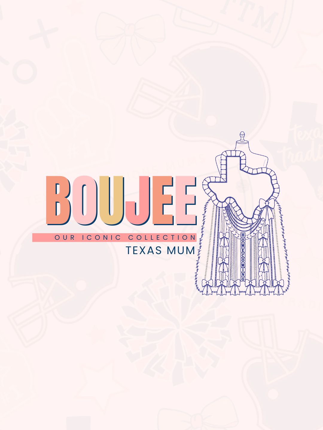 Boujee Texas Homecoming Mum