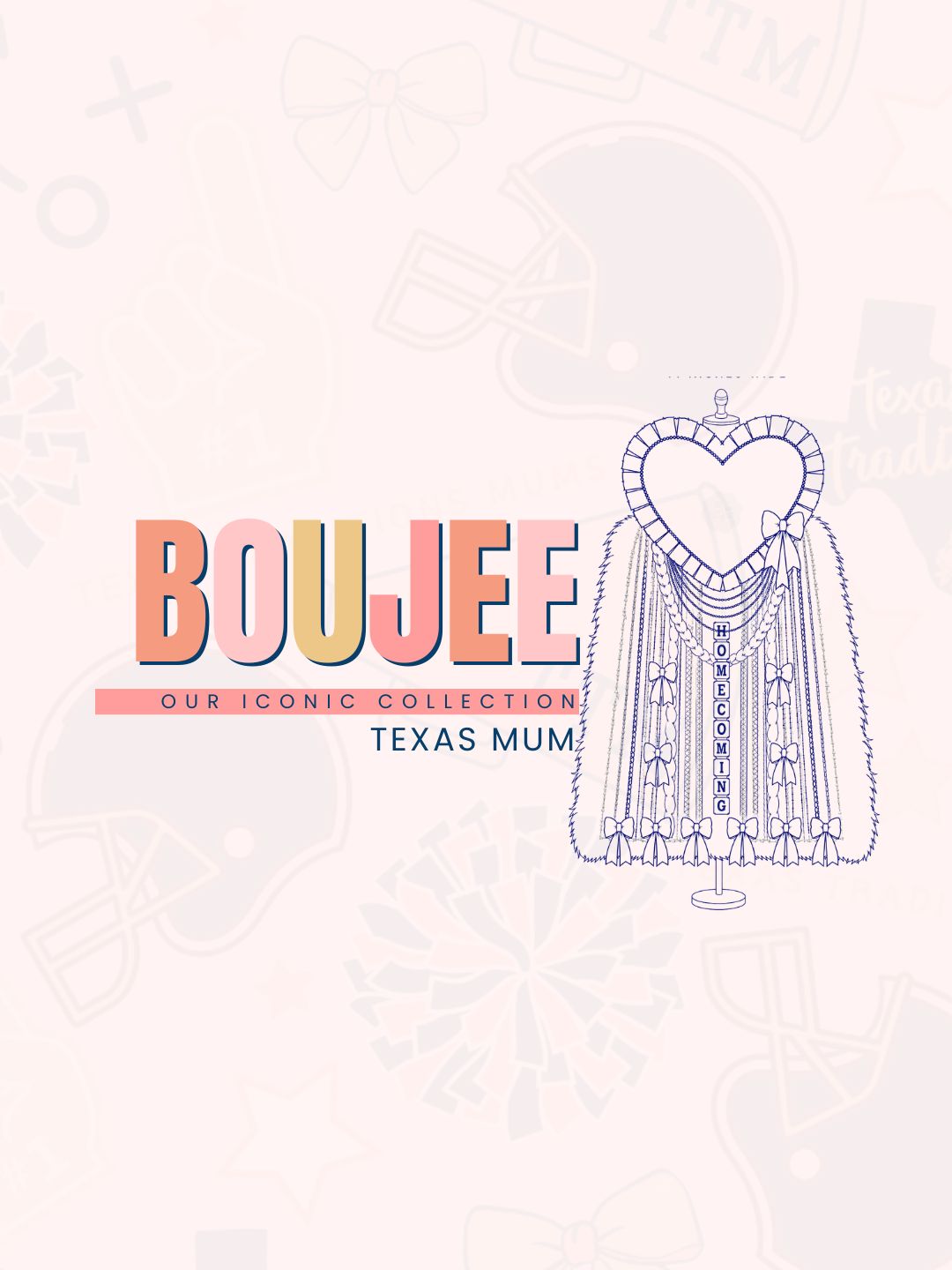 Boujee Heart Homecoming Mum