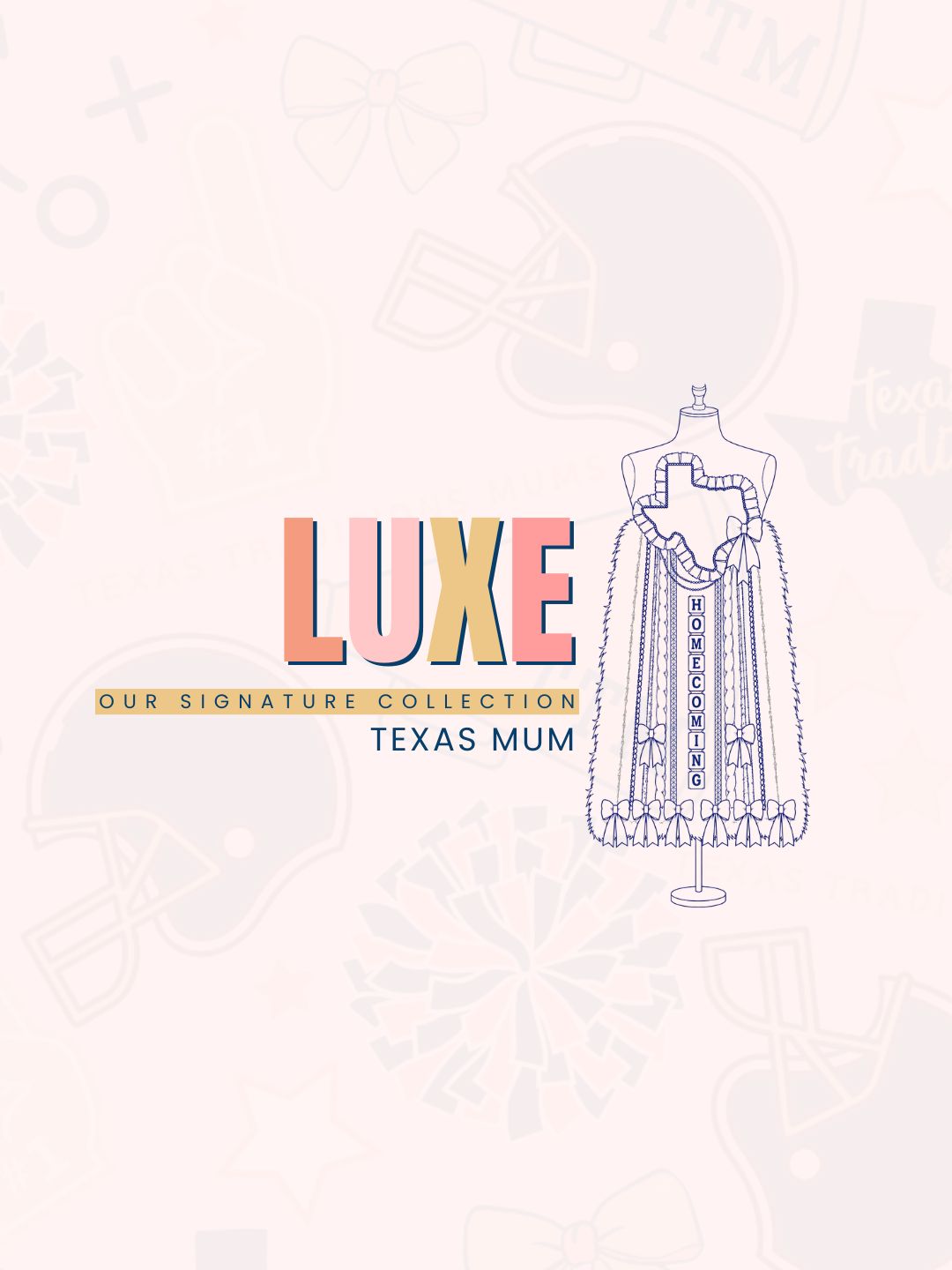 Luxe Homecoming Mum - Texas