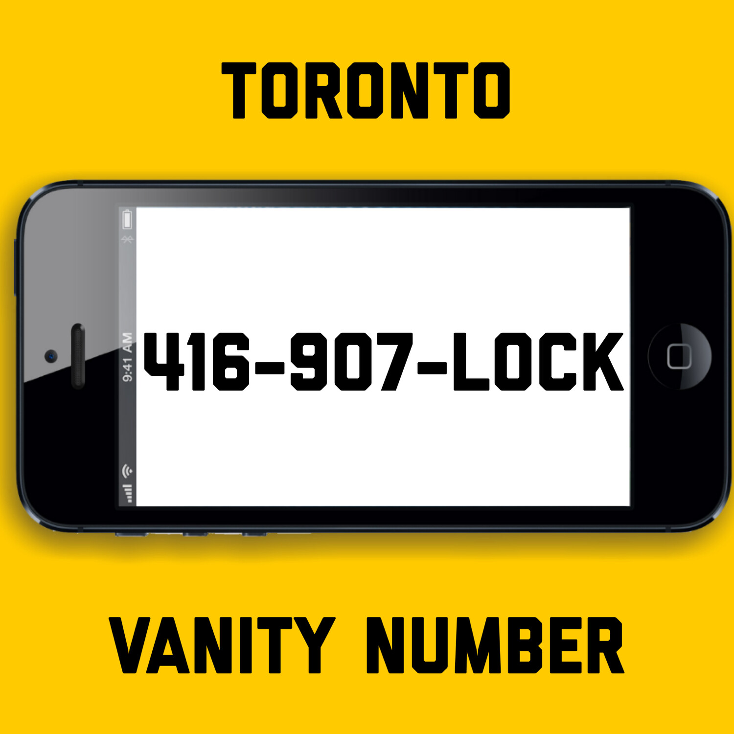 416-907-LOCK VANITY NUMBER TORONTO