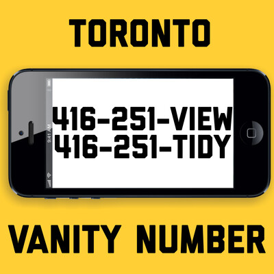 416-251-8439 (VIEW, TIDY) VANITY NUMBER TORONTO
