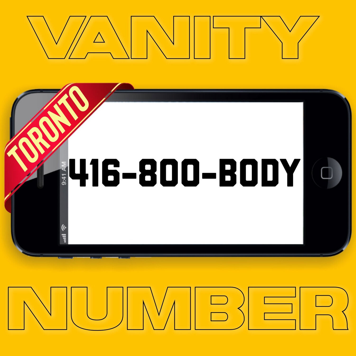 416-800-BODY VANITY NUMBER TORONTO
