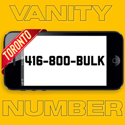 416-800-BULK VANITY NUMBER TORONTO