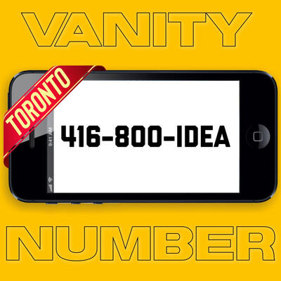 416-800-IDEA VANITY NUMBER TORONTO