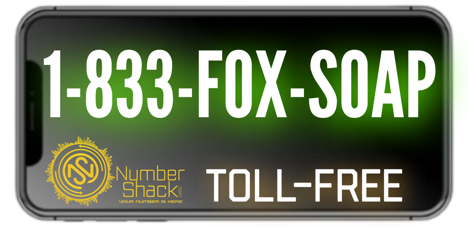 833-FOX-SOAP (833-369-7627)