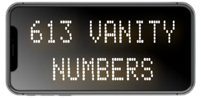 Area Code 613 Vanity Phone Numbers