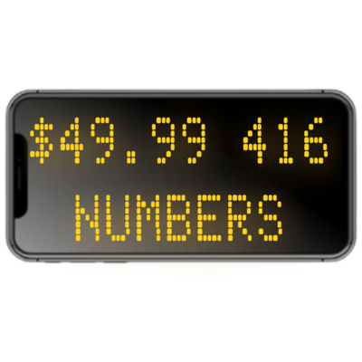 Toronto Area Code 416 for under $50