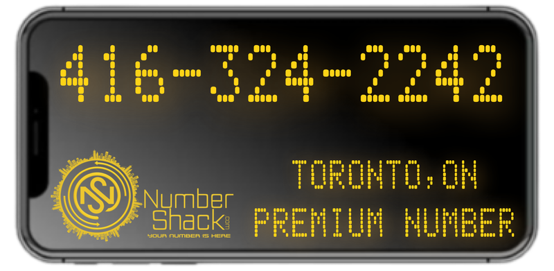 Buy a Toronto Area Code 416 Phone Number 416-324-2242