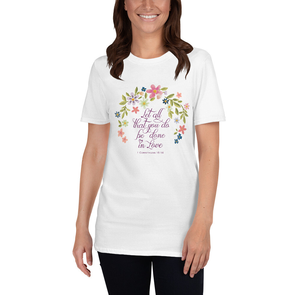 1 corinthians love Short-Sleeve Unisex T-Shirt