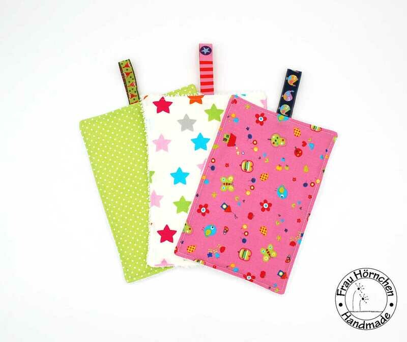 Waschtuch Set Vögelchen und Sterne