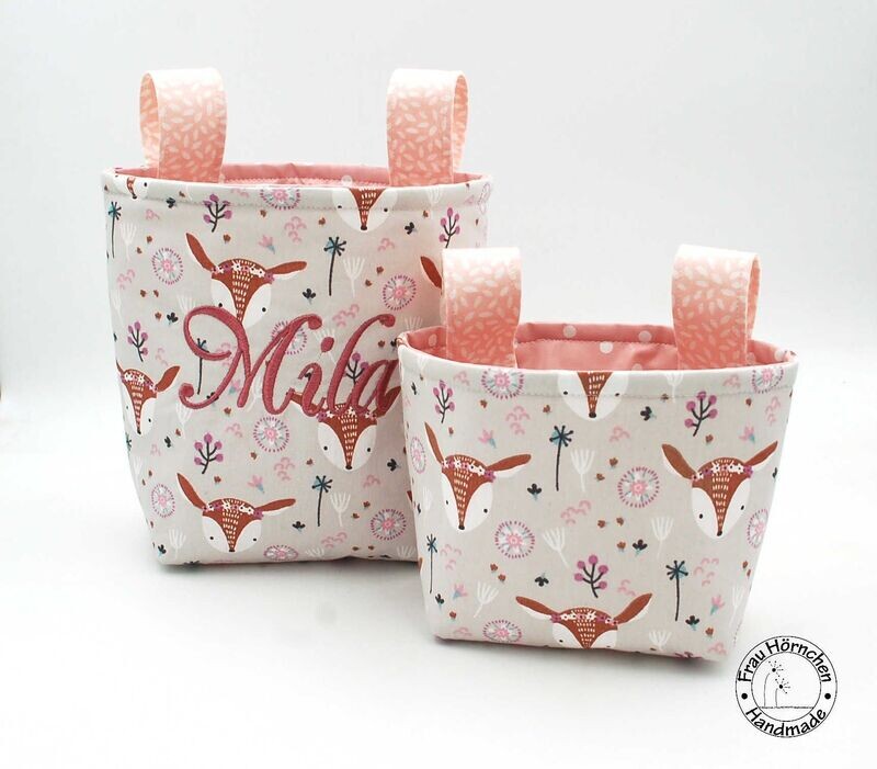Lenkertasche Reh mit Blumenkranz