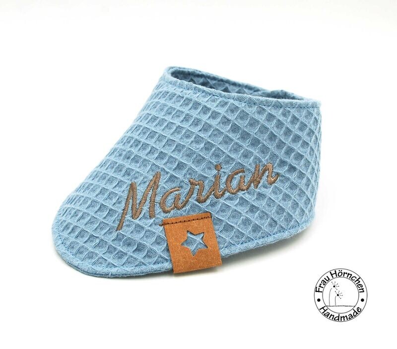 Waffelpique hellblau