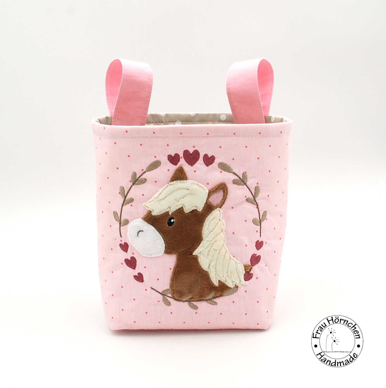 Lenkertasche Pony im Kranz