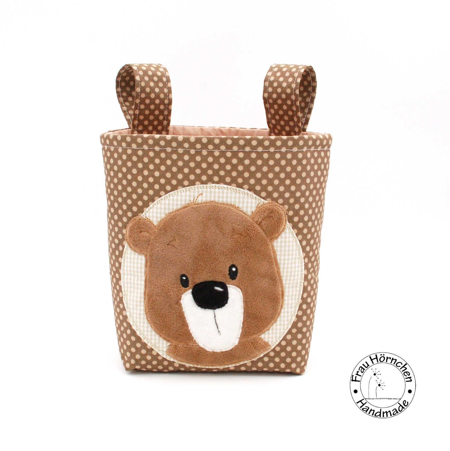 Lenkertasche Teddybär beige braun