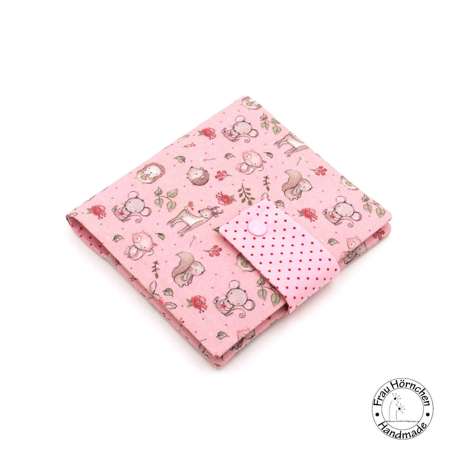 Niedliche Waldtiere auf pink
