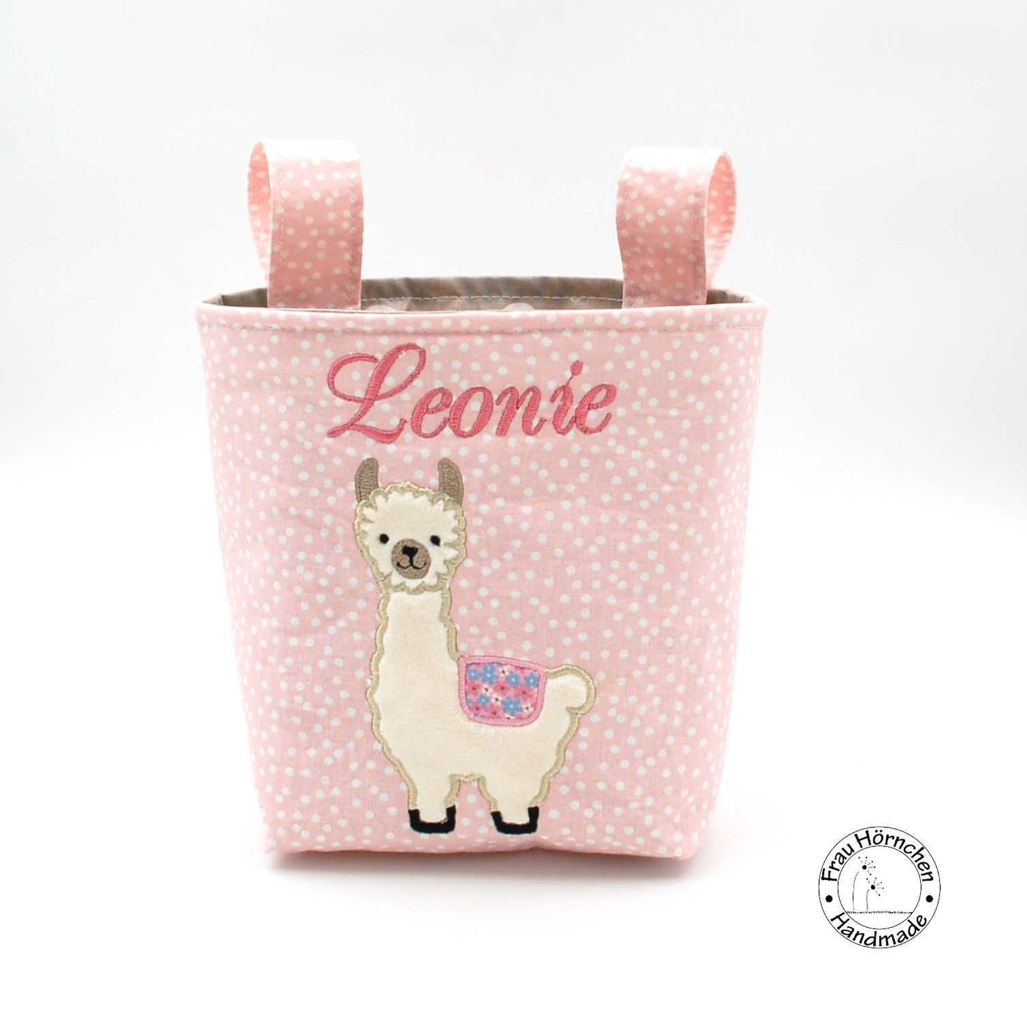 Lenkertasche Lama auf rosa