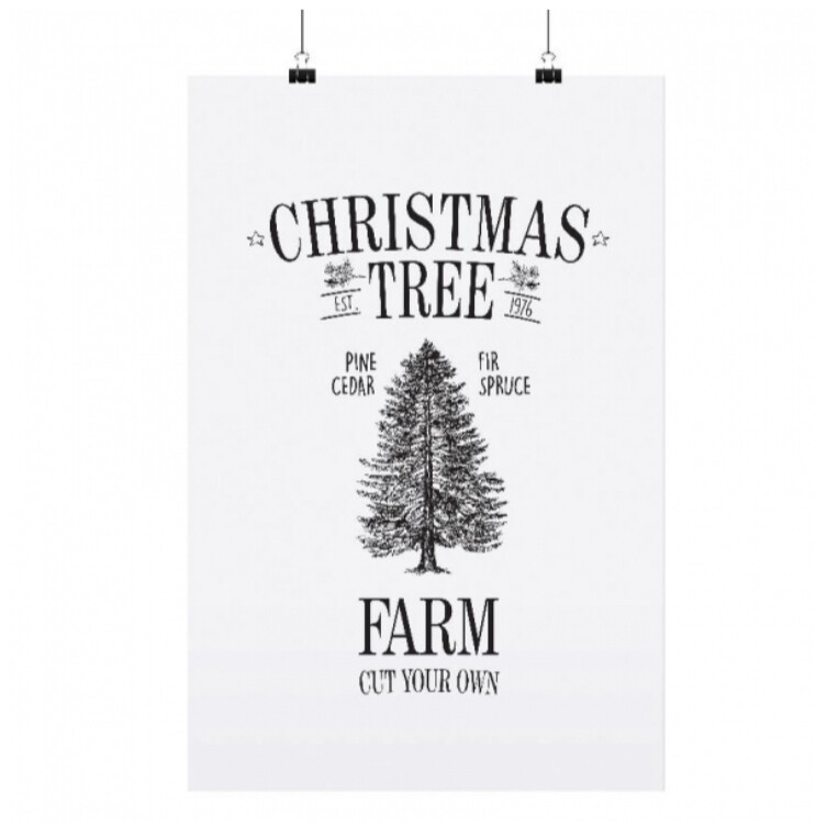 Poster Poster "Christmas Tree Farm" in DinA3
