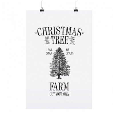 Poster Poster "Christmas Tree Farm" in DinA3