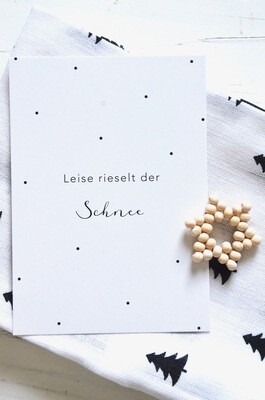 Postkarte Postkarte "Leise rieselt der Schnee" von Eulenschnitt