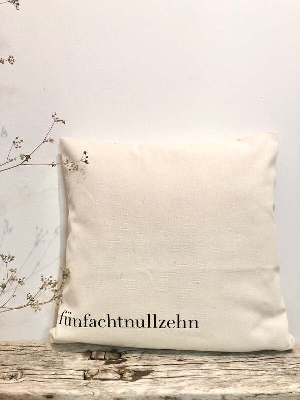 Kissenhülle “Fünfachtnullzehn” Kissenhülle “Fünfachtnullzehn”