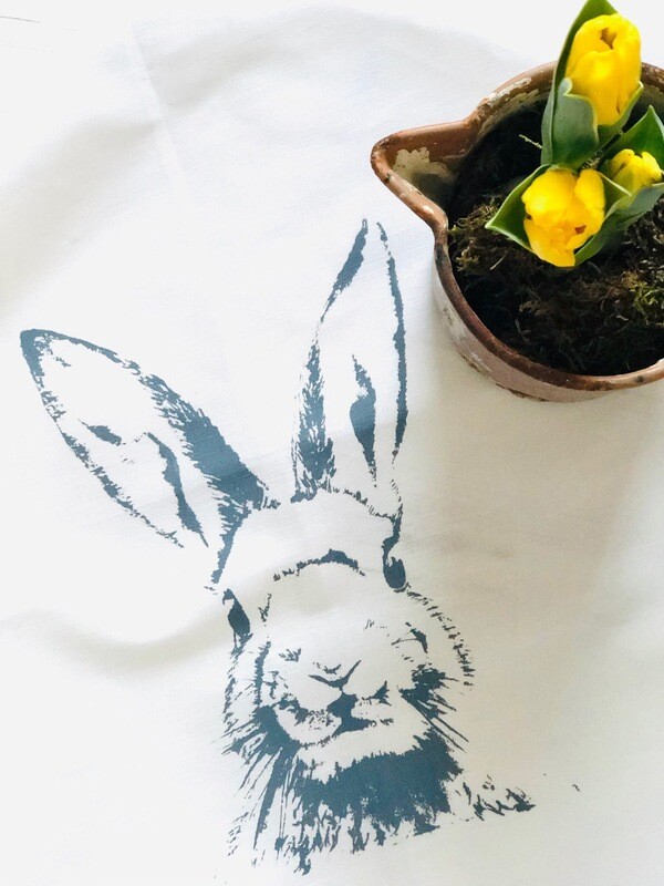 Geschirrtuch „Häschen Marie“ anthrazit