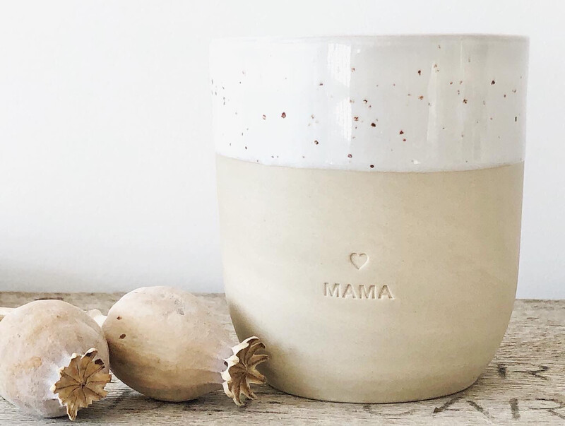 Becher Steingut „Mama“ Becher Steingut „Mama“