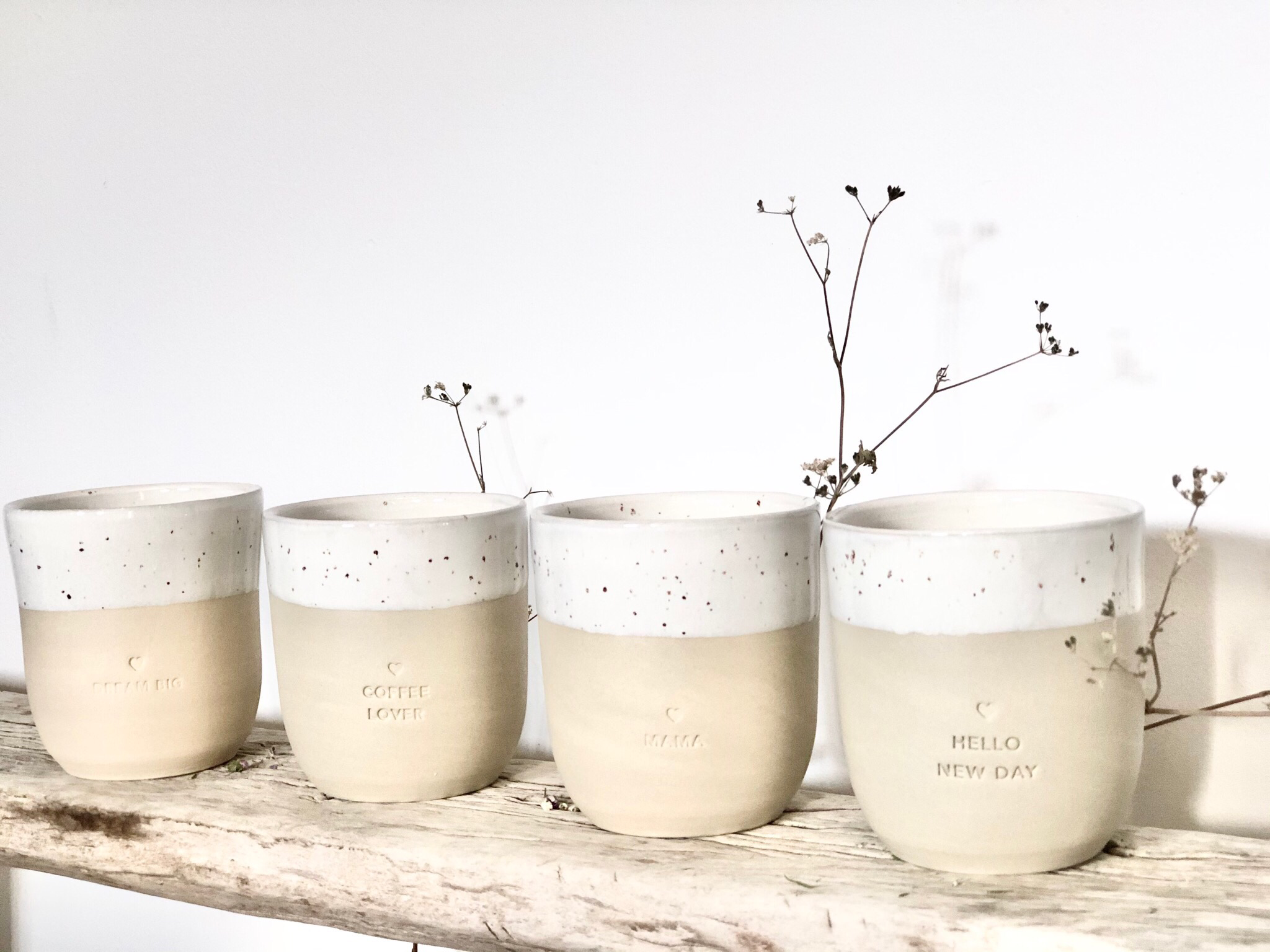 Becher Steingut „Mama“