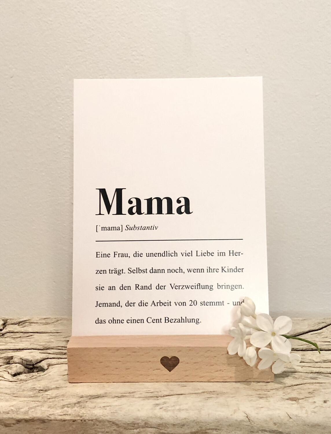 Postkarte „Mama“