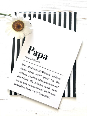 Postkarte „Papa“ Postkarte „Papa“