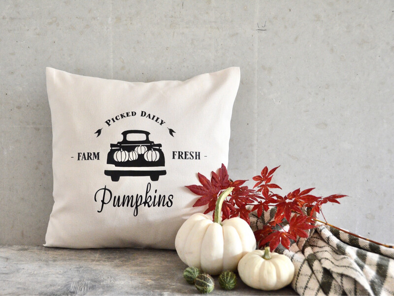 Kissenhülle “Farm Fresh Pumpkins”