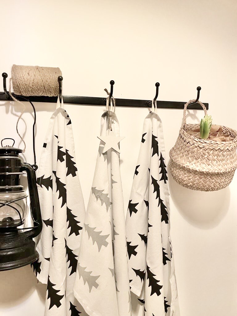 Geschirrtuch graue ”Tannenbäumchen”