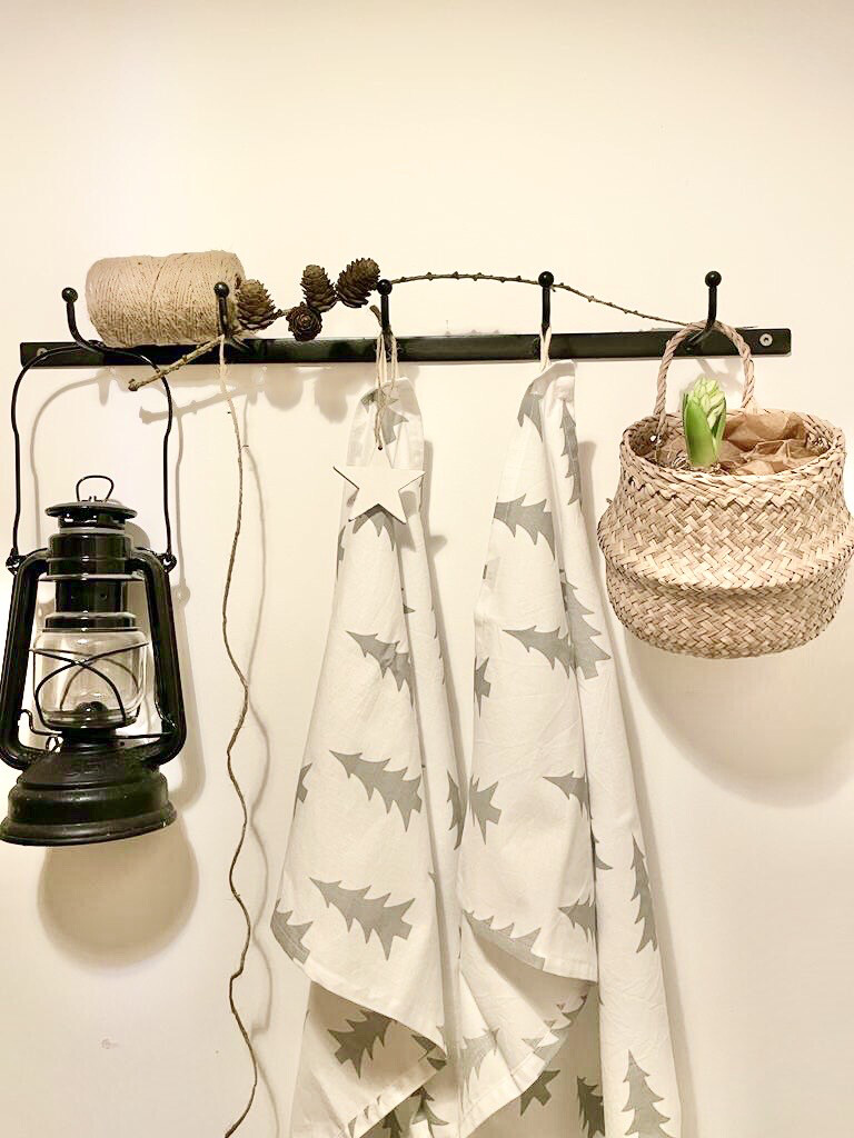 Geschirrtuch graue ”Tannenbäumchen”