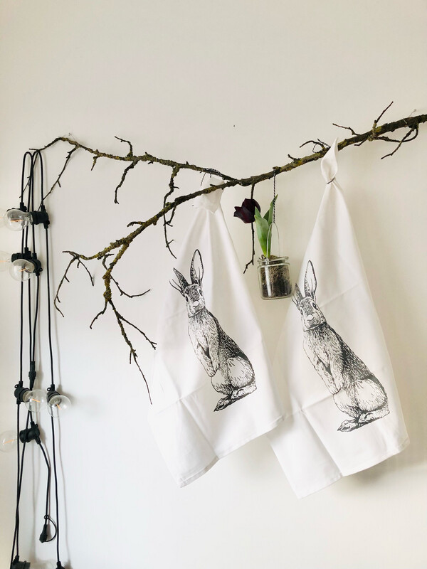 Geschirrtuch Ostern „Hase Franz”