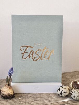 Postkarte “Happy Easter” gold